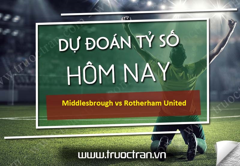 Middlesbrough vs Rotherham United – Dự đoán bóng đá 02h00 28/01/2021 – Hạng nhất Anh